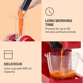 Klarstein Bella Elegance, odšťavovač, 200 W, 400 ml, bez BPA