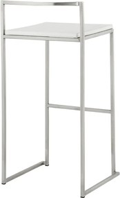 Dizajnová barová stolička Ethan biela