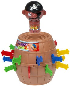 KIK Arkádová hra Mad Pirate barrel Stab the pirate 9 x 9 x 12,5 cm