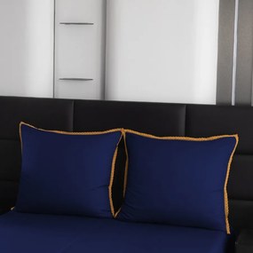 Obliečky z mikrovlákna LACELLE tmavomodré Rozmer obliečky: 70 x 80 cm | 140 x 200 cm