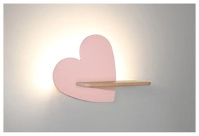 Ružové detské svietidlo Heart - Candellux Lighting