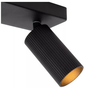 Lucide 09939/02/30 - Bodové svietidlo CLUBS 2xGU10/40W/230V čierna