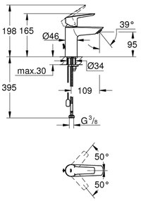 GROHE 32277002 - Umývadlová batéria START veľkosť S lesklý chróm