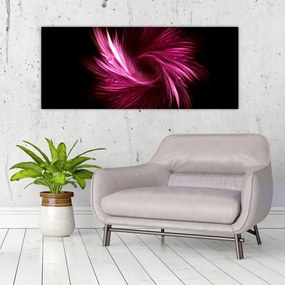 Obraz - ružová abstrakcia (120x50 cm)