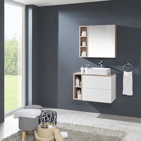 Mereo, Mereo Aira, kúpeľňová skrinka 20 cm, spodná, Multidecor, Light Select Walnut, MER-CN797SLSW1
