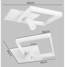 LED stropné svietidlo LED/38W/230V + 1xGU10/30W biela