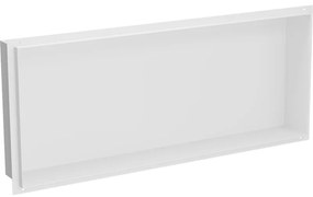 Mexen X-Wall-NR, polička na zapustenie pod obklad bez goliera 75 x 30 cm, biela, 1921753010