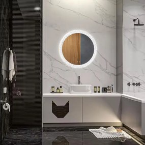 Tutumi Tutumi, LED krištáľové zrkadlo 60cm, model 107, HOM-02700