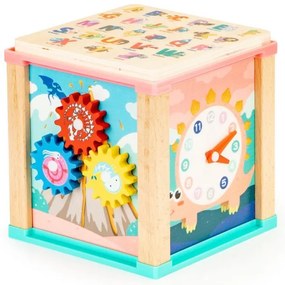 Drevená vzdelávacia kocka,  Ecotoys
