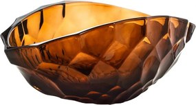 KRIŠTÁĽOVÁ MISKA BOHEMIA HONEY COMB SMOKEY 405MM