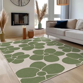 Zelený prateľný koberec 120x180 cm Green Meadow – Mila Home