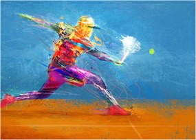 Obraz - Maľovaný tenista (70x50 cm)