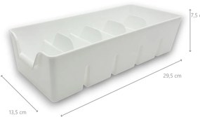 FLORENTYNA Organizér na korenie vo vreckách, zásobník, BEN5 - biely, 30x14x8
