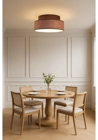 Stropné svietidlo GRACE 1xE27/60W/230V pr. 40 cm hnedá/béžová