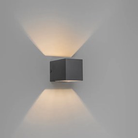 Moderná nástenná lampa tmavosivá - Transfer