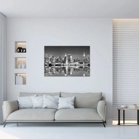 Obraz - New York, čiernobiely (90x60 cm)