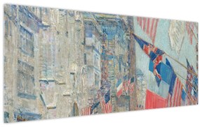 Obraz - Childe Hassam, Allies day, reprodukcia (120x50 cm)