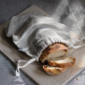 Zero waste ľanové vrecúško na chlieb