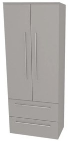 Mereo, Mereo Bino, kúpeľňová skrinka vysoká 163 cm, dvojitá, Multidecor, Arktická sivá, MER-CN699ARS1