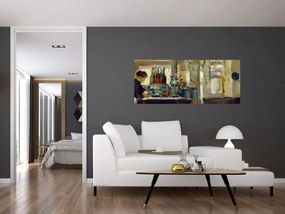 Obraz - Style of Edouard Manet, Bon Bock Cafe, reprodukcia (120x50 cm)