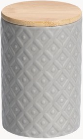 Keramické úložné dózy's bambusovými pokrievkami Carol, 720 ml, 6 ks