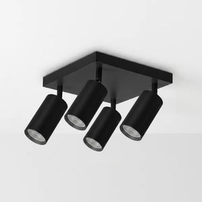 Brilagi - Bodové svietidlo SELE SQUARE 4xGU10/30W/230V čierna