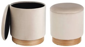 Eglo 424035 - SADA 2x Taburet MASHIKE pr. 30,5/37 cm béžová