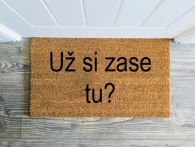 UŽ SI ZASE TU? - kokosová rohožka v niekoľkých veľkostiach (Vyberte veľkosť: 60*40 cm)