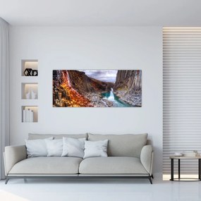 Obraz - kaňon Studlagil (120x50 cm)