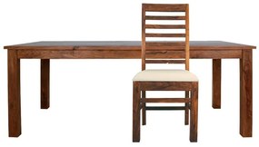 Jedálenský stôl Rami 175x90 indický masív palisander Svetlomedová