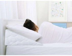 Bellatex Klinový podhlavník s prešitím biela, 80 x 50 x 20 cm