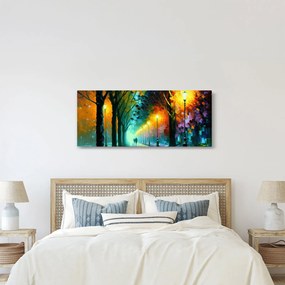 Obraz - Nočná prechádzka (120x50 cm)