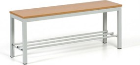 Šatníková lavica s botníkom, sedák - lamino, dĺžka 1000 mm, buk