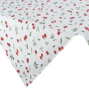 OBRUS CHERRY 85X85CM BIELY