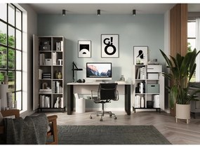 Krémová knižnica 64x190x34 cm Rovigo – Germania