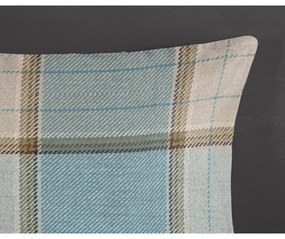 Modré predĺžené flanelové obliečky na dvojlôžko 200x220 cm Jacco – Good Morning