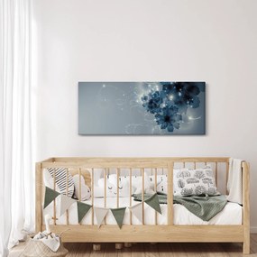 Obraz - Nežné kvety (120x50 cm)