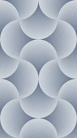 Dizajnový záves CREATIVE TMAVO MODRÝ 140x245 cm