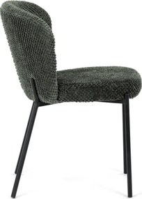 Jedálenská stolička bouclé, zelená CT-W1077 GRN2