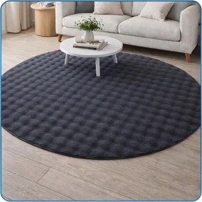 Koberec Rabbit Bubble sivý kruh