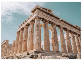 Sklenený obraz - Antický akropolis (70x50 cm)