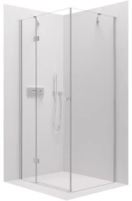 Cerano Marino, sprchovací kút 90(dvere) x 70(stena) x 190 cm, 6mm číre sklo, chrómový profil, CER-CER-422760