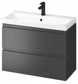 Cersanit - SET skrinka + umývadlo, biely lesk, Moduo Slim 80, S801-225-DSM