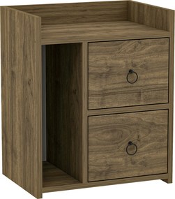 XXXLutz NOČNÝ STOLÍK, farba vlašského orecha, 50/60/35 cm MID.YOU - Online Only spálne - 000074007303