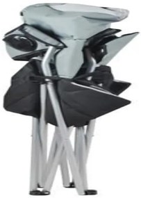 Malatec 2300 Záhradná a kempingová stolička čalúnená šedá