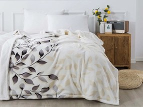 XPOSE® Mikroplyšová deka IVANKA s baránkom  - sivá 200x220 cm