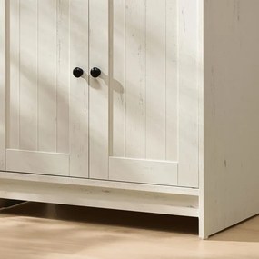 Kúpeľňová skrinka biela AUK-E1155 WT