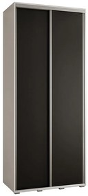 Skriňa 45 Canaris 1 120 biela/čierna/silver