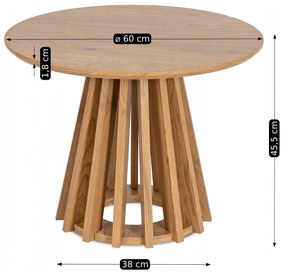 PROXIMA.store - Okrúhly konferenčný stolík HARPER