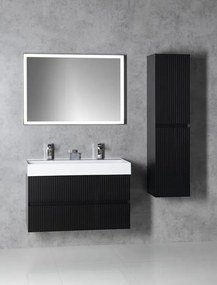 Sapho Sapho, GODIVA umývadlo, liatý mramor, 96x44cm, 2 otvory pre batérie, biela, GU096-2
